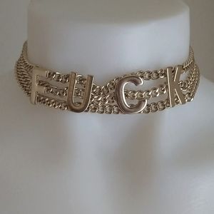 Gold adjustable Choker by Rage